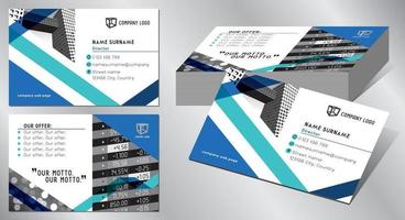 Geometrical Business Card Template vector