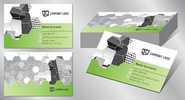 Geometrical Business Card Template vector