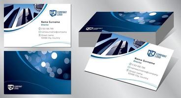 Geometrical Business Card Template vector