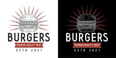 Burgers Grill Barbecue Sign vector