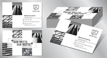 Geometrical Business Card Template vector
