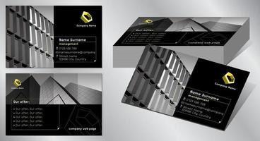 Geometrical Business Card Template vector