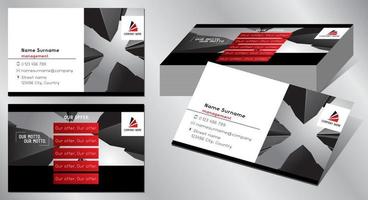 Geometrical Business Card Template vector