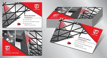 Geometrical Business Card Template vector