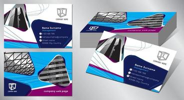 Geometrical Business Card Template vector