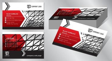 Geometrical Business Card Template vector