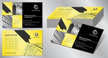 Geometrical Business Card Template vector