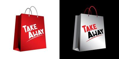 Take Away Sign vector