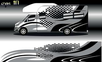 racing background vector for camper car wraps and more