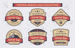 Old School Vintage Logo Badge vector