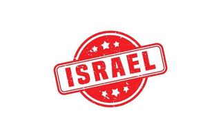 ISRAEL stamp rubber with grunge style on white background vector