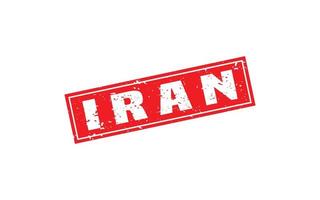 IRAN stamp rubber with grunge style on white background vector