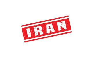 IRAN stamp rubber with grunge style on white background vector