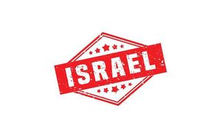 ISRAEL stamp rubber with grunge style on white background vector