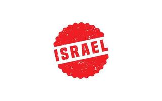 ISRAEL stamp rubber with grunge style on white background vector