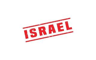 ISRAEL stamp rubber with grunge style on white background vector