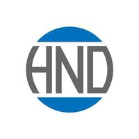 diseño de logotipo de letra hno sobre fondo blanco. concepto de logotipo de círculo de iniciales creativas hno. diseño de letra hno. vector