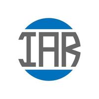 IAR letter logo design on white background. IAR creative initials circle logo concept. IAR letter design. vector