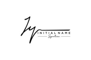 Initial JY signature logo template vector. Hand drawn Calligraphy lettering Vector illustration.