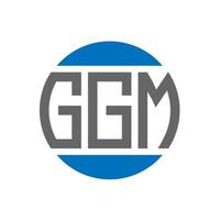 GGM letter logo design on white background. GGM creative initials circle logo concept. GGM letter design. vector