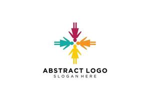 Vector abstract people and family logo collection,people icons, health logo template, care symbol.