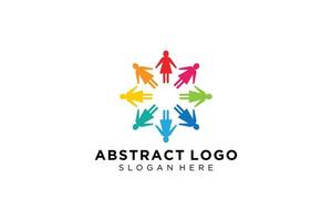 Vector abstract people and family logo collection,people icons, health logo template, care symbol.