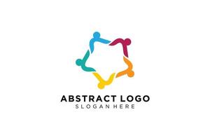 Vector abstract people and family logo collection,people icons, health logo template, care symbol.