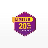 20 discount, Sales Vector badges for Labels, , Stickers, Banners, Tags, Web Stickers, New offer. Discount origami sign banner.