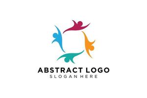 Vector abstract people and family logo collection,people icons, health logo template, care symbol.