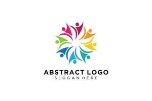 Vector abstract people and family logo collection,people icons, health logo template, care symbol.