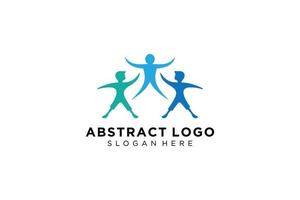 Vector abstract people and family logo collection,people icons, health logo template, care symbol.