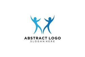 Vector abstract people and family logo collection,people icons, health logo template, care symbol.