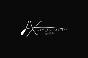 Initial IX signature logo template vector. Hand drawn Calligraphy lettering Vector illustration.