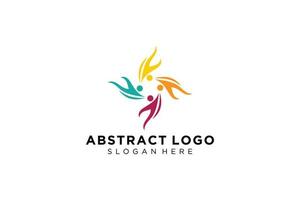 Vector abstract people and family logo collection,people icons, health logo template, care symbol.