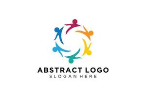 Vector abstract people and family logo collection,people icons, health logo template, care symbol.