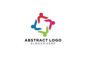 Vector abstract people and family logo collection,people icons, health logo template, care symbol.