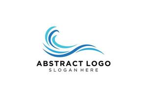 Abstract water wave splash logo symbol and icon design. vector