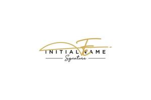 Initial FC signature logo template vector. Hand drawn Calligraphy lettering Vector illustration.