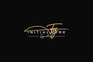 Initial FG signature logo template vector. Hand drawn Calligraphy lettering Vector illustration.