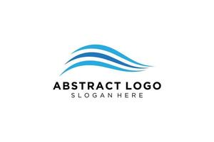 Abstract water wave splash logo symbol and icon design. vector