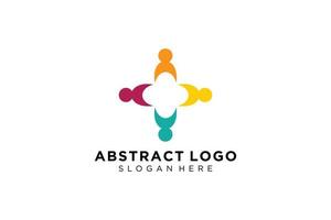 Vector abstract people and family logo collection,people icons, health logo template, care symbol.