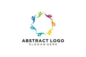 Vector abstract people and family logo collection,people icons, health logo template, care symbol.