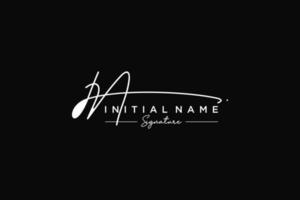 Initial IN signature logo template vector. Hand drawn Calligraphy lettering Vector illustration.