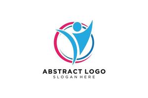 Vector abstract people and family logo collection,people icons, health logo template, care symbol.