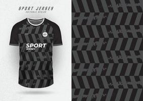 fondo de diseño de camiseta para equipo jersey carreras ciclismo juego de fútbol patrón de rayas negras vector