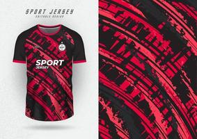fondo de diseño de camiseta para el juego de fútbol de ciclismo de carreras de jersey de equipo rayas rojas curvas vector