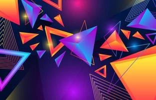 Gradient Triangular Background vector