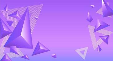 fondo triangular morado vector