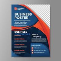 Modern Gradient Business Poster Template vector