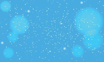 Abstract blurred vector background with light glare, bokeh and glowing particles. Lighting effects of flash. background in blue color. Vector illustration
